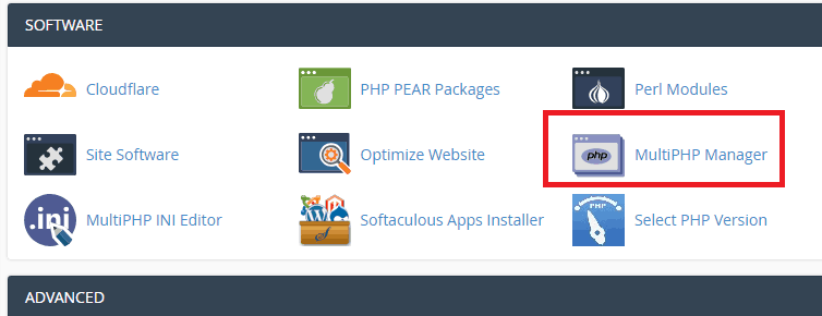 Change PHP Version of Website