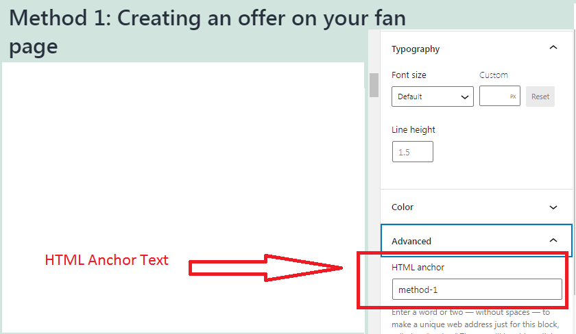 create a table of contents in WordPress