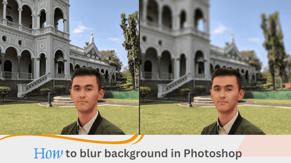 Blur the background in Photoshop