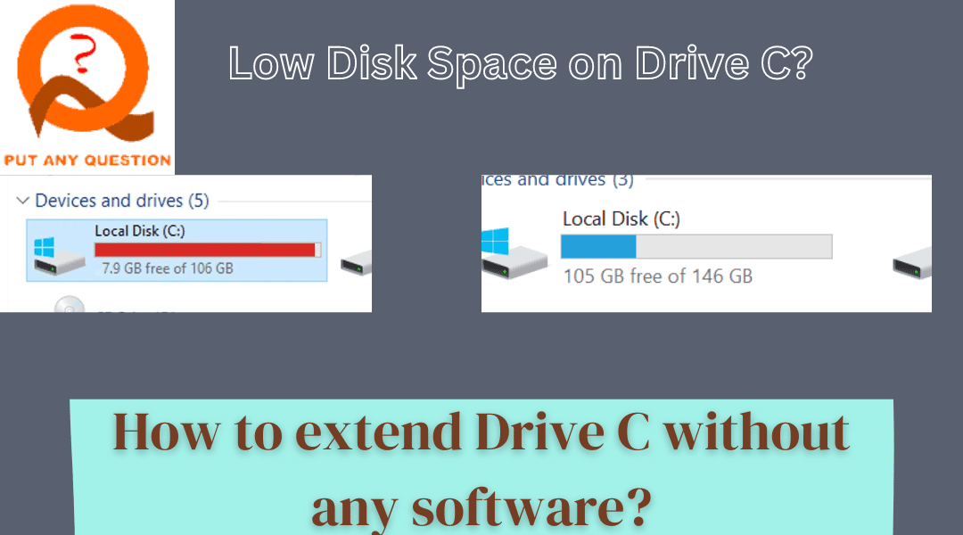 extend the Drive C partition