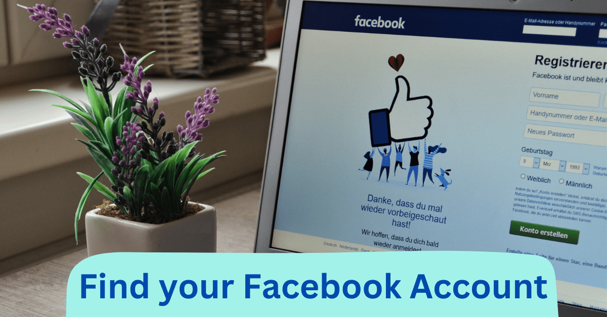 Find or recover your Facebook account