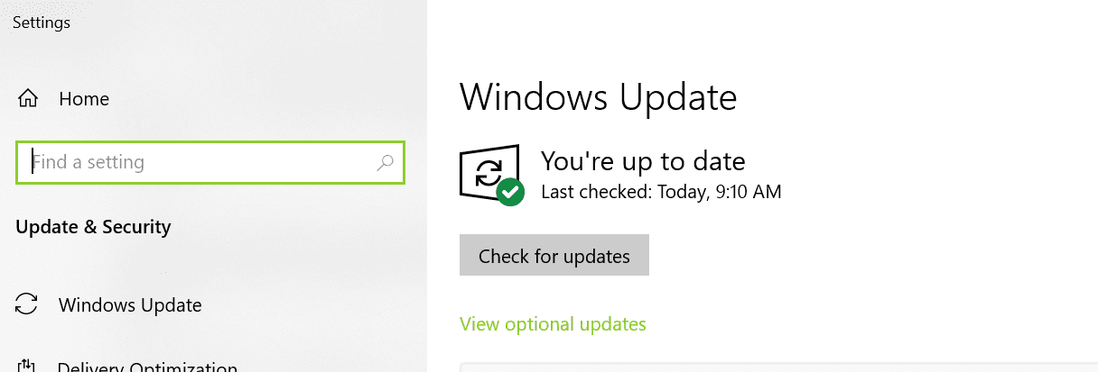 Windows Updates for speeding up Windows 10